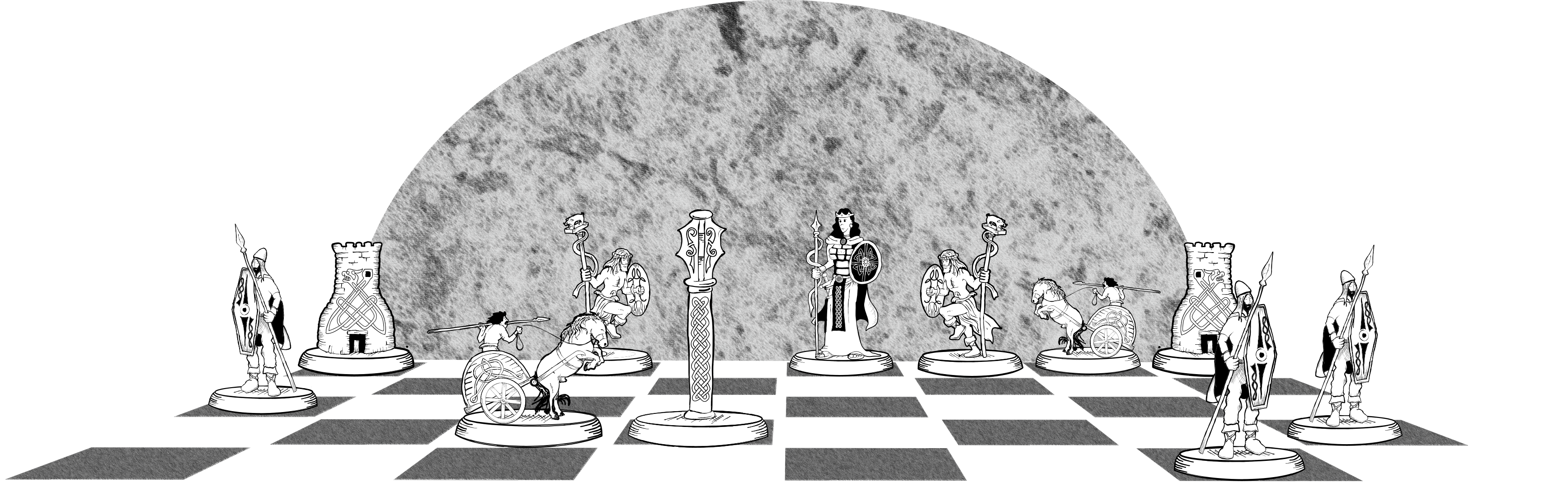 Celtic Chess Set - Pictish Queendom